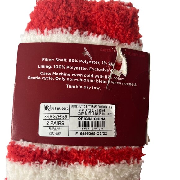 Wondershop Toddlers Super Soft Christmas Crew Socks Pairs Size 5-9 New - Picture 5 of 5